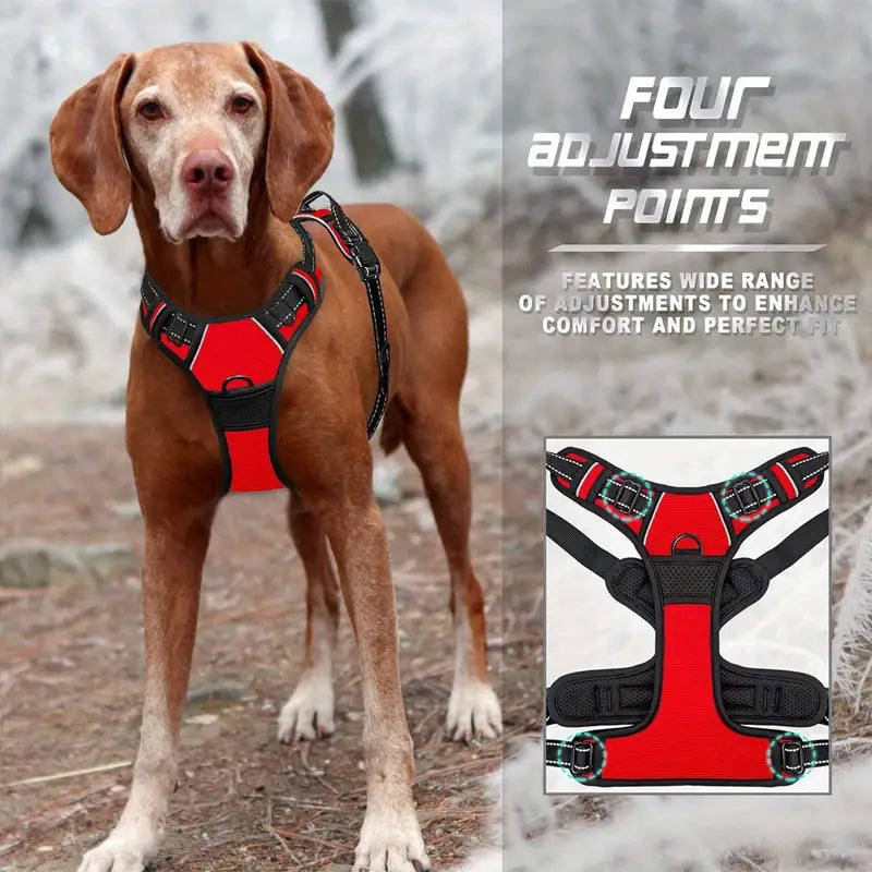 No Pull Dog Harness-Size XL-BLACK