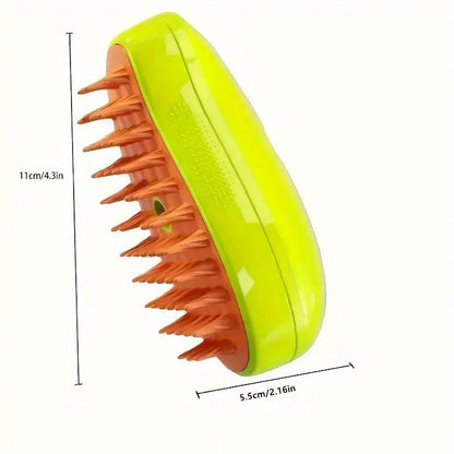 Pet massage brush hair removal