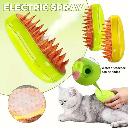 Pet massage brush hair removal