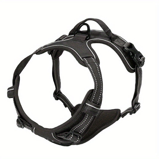 No Pull Dog Harness-Size XL-BLACK