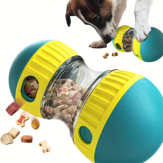 Interactive Dog Puzzle Ball Toy with Adjustable Cartoon Snack Dispenser, Durable Plastic Slow Feeder, Engaging Brain Teaser Pet Game, No Battery Needed, for Small Breeds