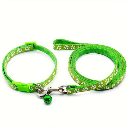 Pet Dog Collar And Leash Set