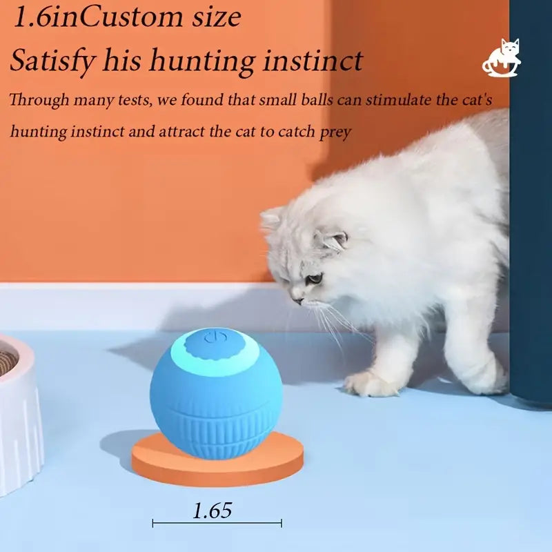 Interactive Auto-Rolling Cat Toy