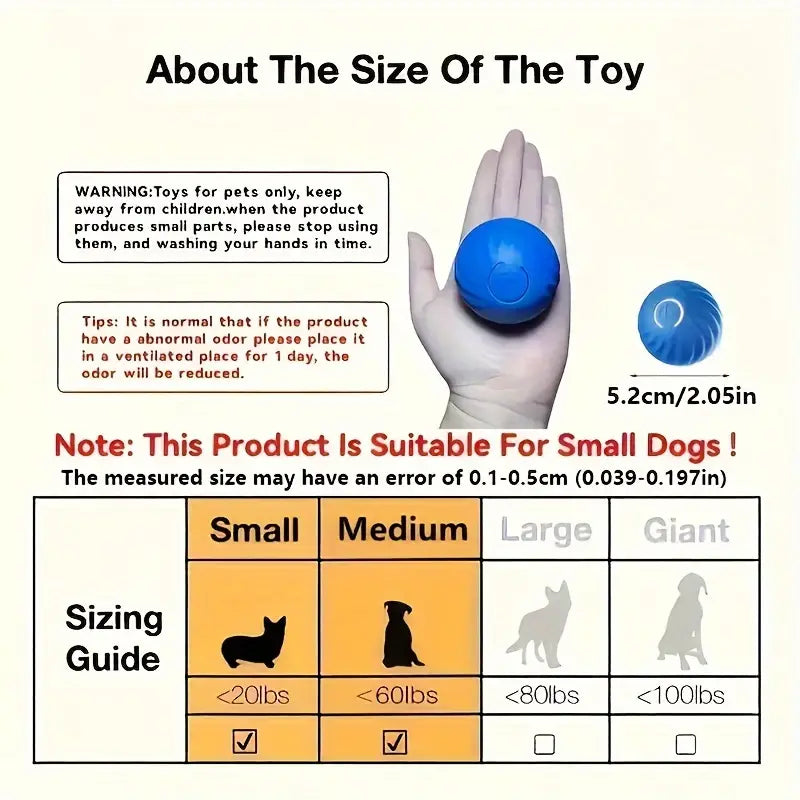 Interactive USB pet ball-Orange