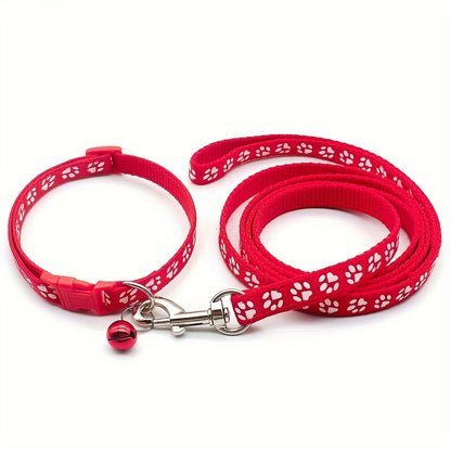Pet Dog Collar And Leash Set